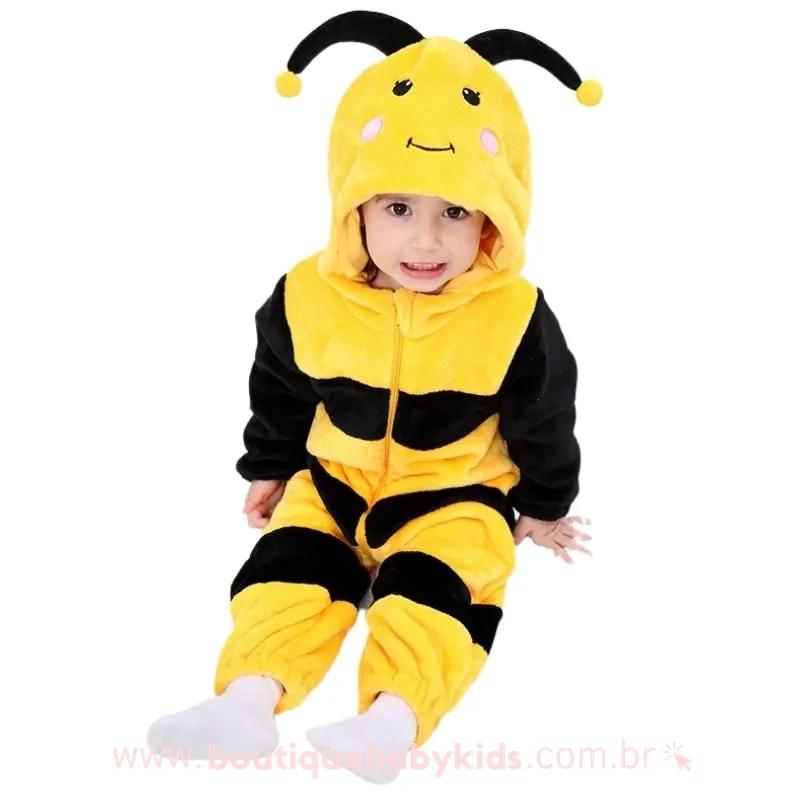 Macacão Bebê Inverno Fantasia Abelhinha - Boutique Baby Kids
