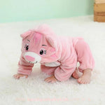 Macacão Bebê Inverno Fantasia Gatinha Rosa - Frete Grátis - Boutique Baby Kids