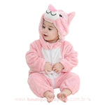 Macacão Bebê Inverno Fantasia Gatinha Rosa - Frete Grátis - Boutique Baby Kids