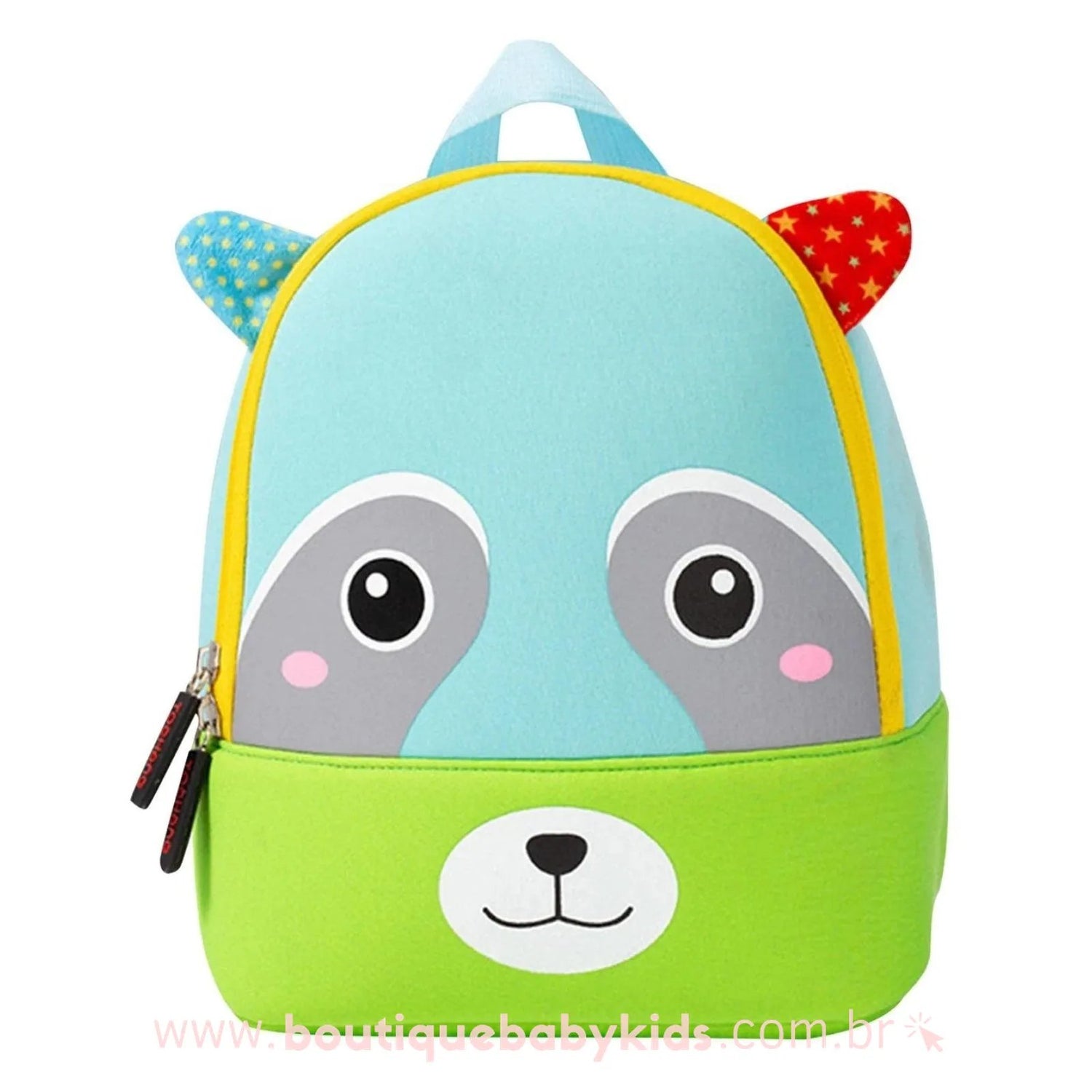Mochila Infantil Costas Guaxinim Zoo 3D - Frete Grátis - Boutique Baby Kids