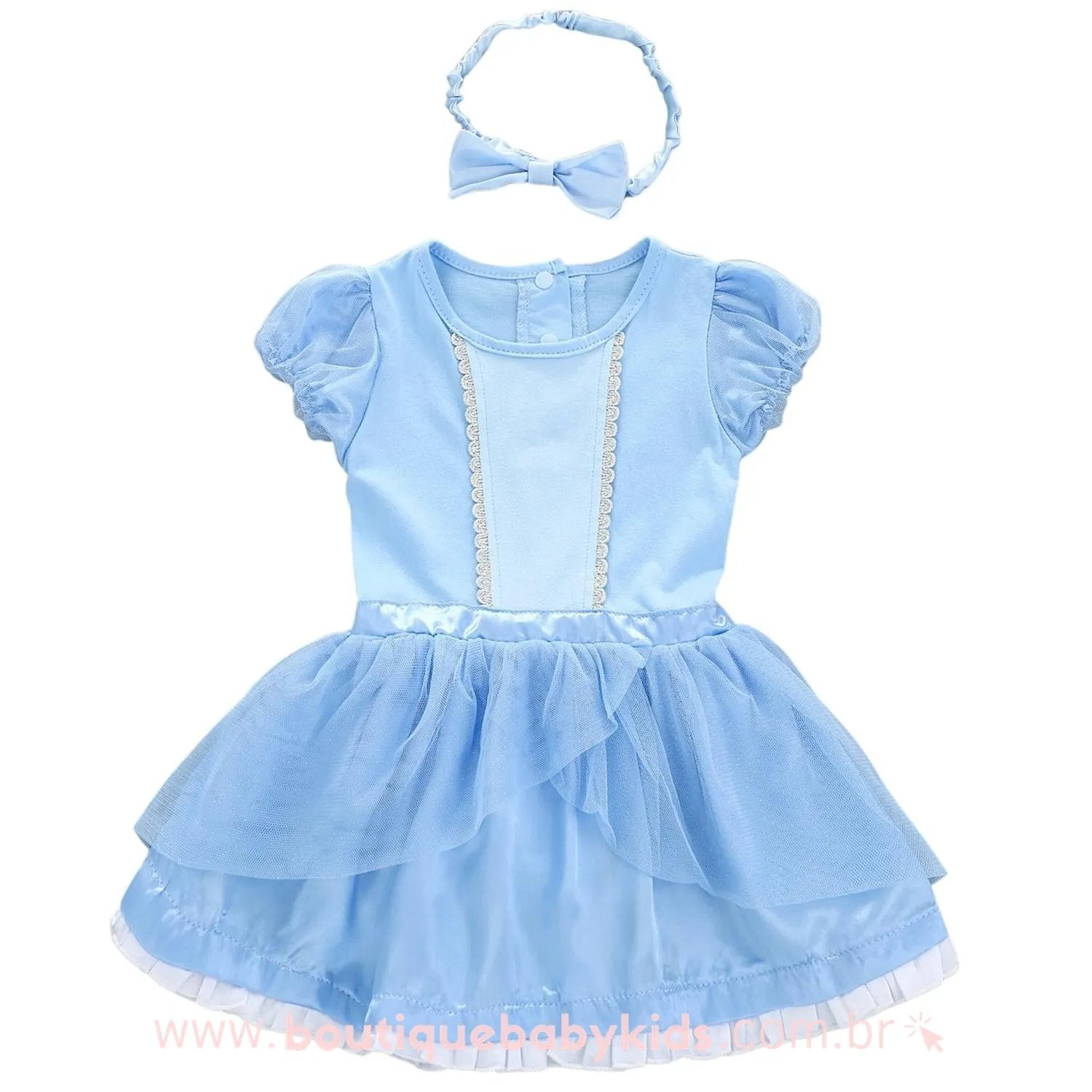 Vestido Bebê Disney Fantasia Princesa Ariel com Faixa - Frete Grátis –  Boutique Baby Kids