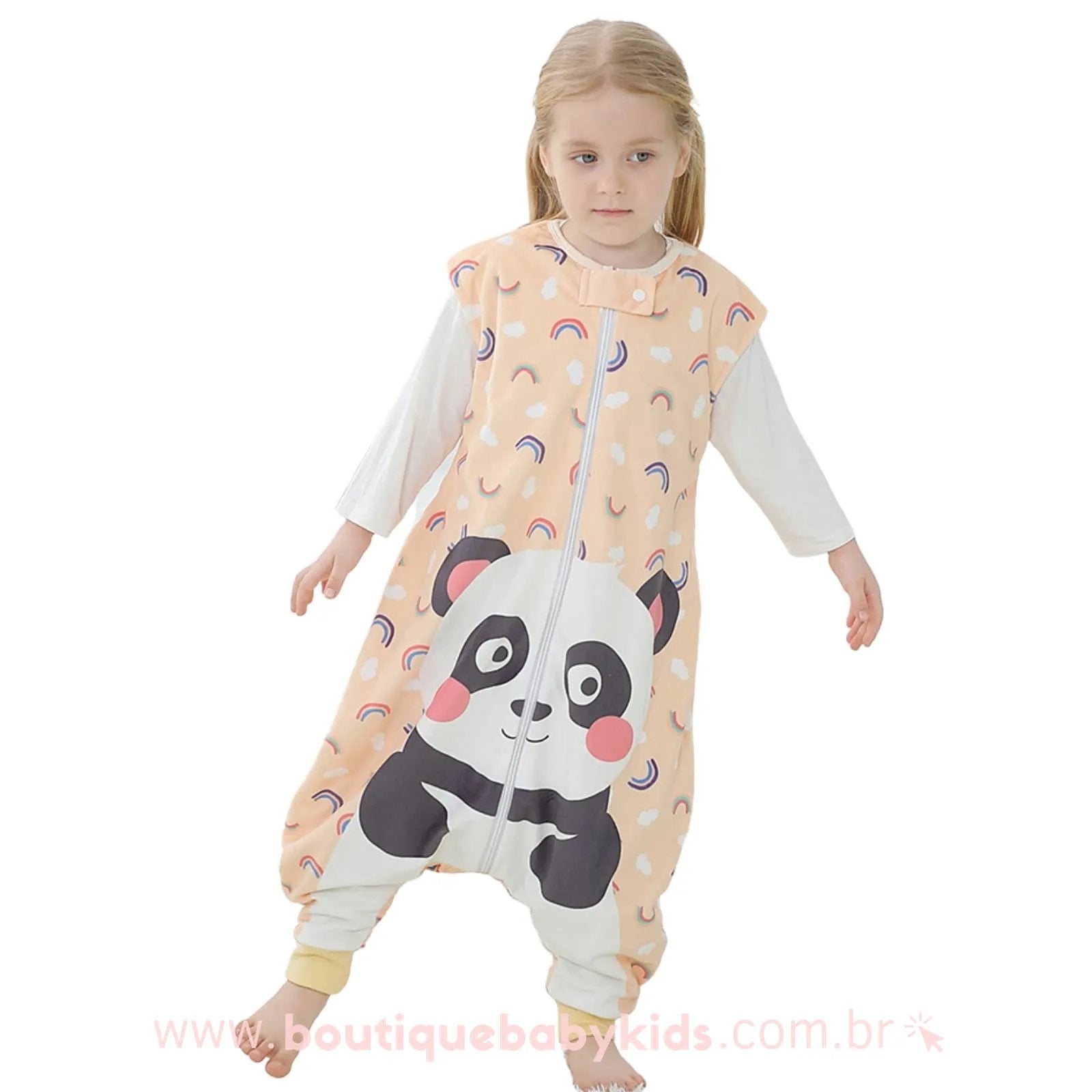 Saco de Dormir Infantil Ursinho Panda - 1 a 6 Anos - Frete Grátis - Boutique Baby Kids