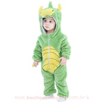 Macacão Bebê Inverno Fantasia Dinossauro - Boutique Baby Kids