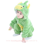 Macacão Bebê Inverno Fantasia Dinossauro - Boutique Baby Kids