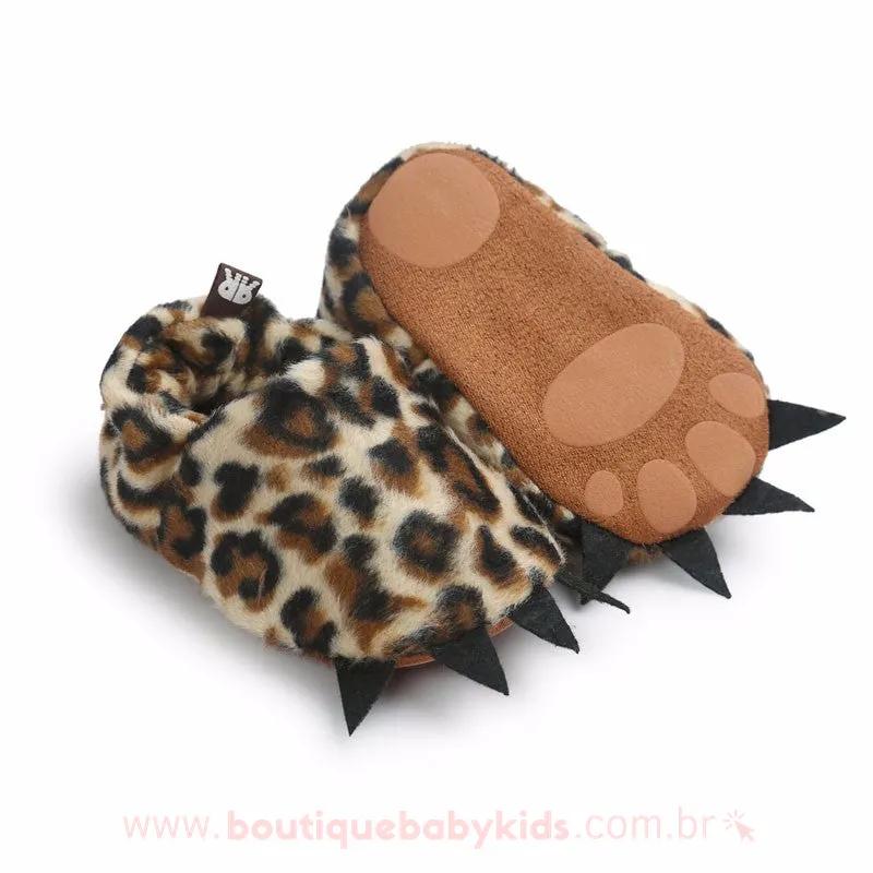 Pantufa Bebê Inverno Patinhas - Boutique Baby Kids